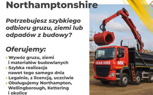 Wywóz gruzu i ziemi – ekspresowo w Northamptonshire